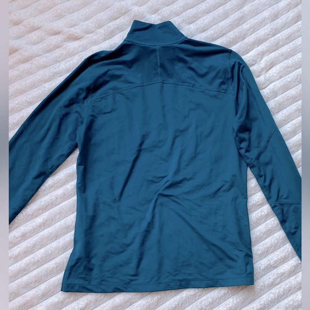 Nike Dri-FIT Teal Half-Zip Long Sleeve Pullover – Women’s Large - Picture 6 of 6
